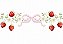 Matriz Bordado Morangos Delicados Para Toalha E Lavabo - Imagem 2
