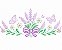 Matriz Bordado Toalha E Lavabo Barrinhas Com Lavanda - Imagem 1