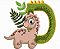 Matriz Bordado Alfabeto Infantil Dinossauro - Imagem 4