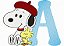 Matriz Bordado Alfabeto Snoopy - Imagem 1