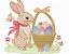 Matriz Bordado Páscoa Coelhinho No Jardim Lindo - Imagem 4