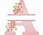 Matriz Bordado Alfabeto Split Com Flores Para Escrever Nome - Imagem 1