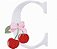 Matriz Bordado Alfabeto Cereja Com Lacinho - Imagem 3