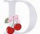 Matriz Bordado Alfabeto Cereja Com Lacinho - Imagem 4