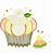 Matriz Bordado Pano De Prato Cupcake Lindo - Imagem 3