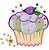 Matriz Bordado Pano De Prato Cupcake Lindo - Imagem 4