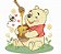 Matriz Bordado Pooh Brincando Com Amigos Para Fralda - Imagem 1