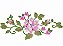 Matriz Bordado Toalha E Lavabo Barrado Com Flores Delicado - Imagem 2
