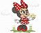 Matriz Bordado Coleção Minnie Brincando Para Fralda - Imagem 2