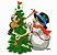 Matriz Bordado Natal Boneco De Neve Divertido - Imagem 1
