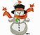 Matriz Bordado Natal Boneco De Neve Divertido - Imagem 3