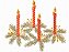 Matriz Bordado Natal Velas Lindas - Imagem 4