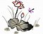 Matriz Bordado Floral Delicado Com Libélulas - Imagem 3