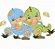 Matriz Bordado Infantil Dino Baby Para Fralda - Imagem 1