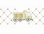Matriz Bordado Barrinhas Meio De Transportes Para Fralda - Imagem 3
