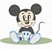 Matriz Bordado Coleção Turma Do Mickey Baby Para Fralda - Imagem 3