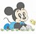 Matriz Bordado Coleção Turma Do Mickey Baby Para Fralda - Imagem 5