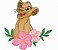 Matriz Bordado Coleção Personagens Com Flores Para Fralda - Imagem 7
