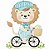 Matriz Bordado Bichinhos De Bicicleta Para Fralda - Imagem 1