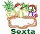 Matriz Bordado Semaninha Cesto De Frutas Lindo Contorno - Imagem 5