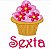 Matriz Bordado Semaninha Cupcake - Imagem 7