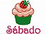 Matriz Bordado Semaninha Cupcake - Imagem 2