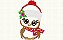 Matriz Bordado Natal Aplique Corujinhas - Imagem 5