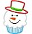 Matriz Bordado Natal Aplique Cupcake - Imagem 4