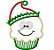 Matriz Bordado Natal Aplique Cupcake - Imagem 6