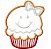 Matriz Bordado Natal Aplique Cupcake - Imagem 8