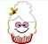 Matriz Bordado Natal Aplique Cupcake - Imagem 3