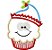 Matriz Bordado Natal Aplique Cupcake - Imagem 7
