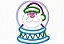 Matriz Bordado Natal Aplique Globo De Neve - Imagem 3