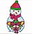 Matriz Bordado Natal Boneco De Neve Feliz - Imagem 6