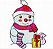 Matriz Bordado Natal Boneco De Neve Feliz - Imagem 9