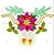 Matriz Bordado Natal Flor Bico De Papagaio - Imagem 7