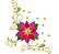 Matriz Bordado Natal Flor Bico De Papagaio - Imagem 3