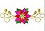 Matriz Bordado Natal Flor Bico De Papagaio - Imagem 4
