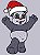 Matriz Bordado Natal Pandinha Feliz - Imagem 4