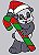 Matriz Bordado Natal Pandinha Feliz - Imagem 3