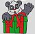 Matriz Bordado Natal Pandinha Feliz - Imagem 9