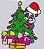 Matriz Bordado Natal Pandinha Feliz - Imagem 1