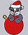 Matriz Bordado Natal Pandinha Feliz - Imagem 8