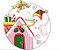 Matriz Bordado Natal Passarinho Na Moldura - Imagem 3