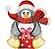 Matriz Bordado Natal Pinguim Lindo - Imagem 1