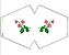 Matriz Bordado Máscara De Proteção Com Flores - Imagem 6
