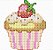 Matriz Bordado Ponto Cruz Cupcake - Imagem 4