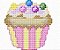 Matriz Bordado Ponto Cruz Cupcake - Imagem 3