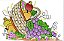 Matriz Bordado Pano De Prato Frutas E Flores - Imagem 5