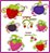 Matriz Bordado Aplique Frutas Vermelhas - Imagem 1